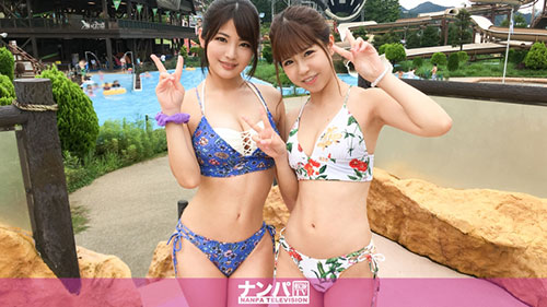 [200GANA-2135]游泳池搭讪两位美女 